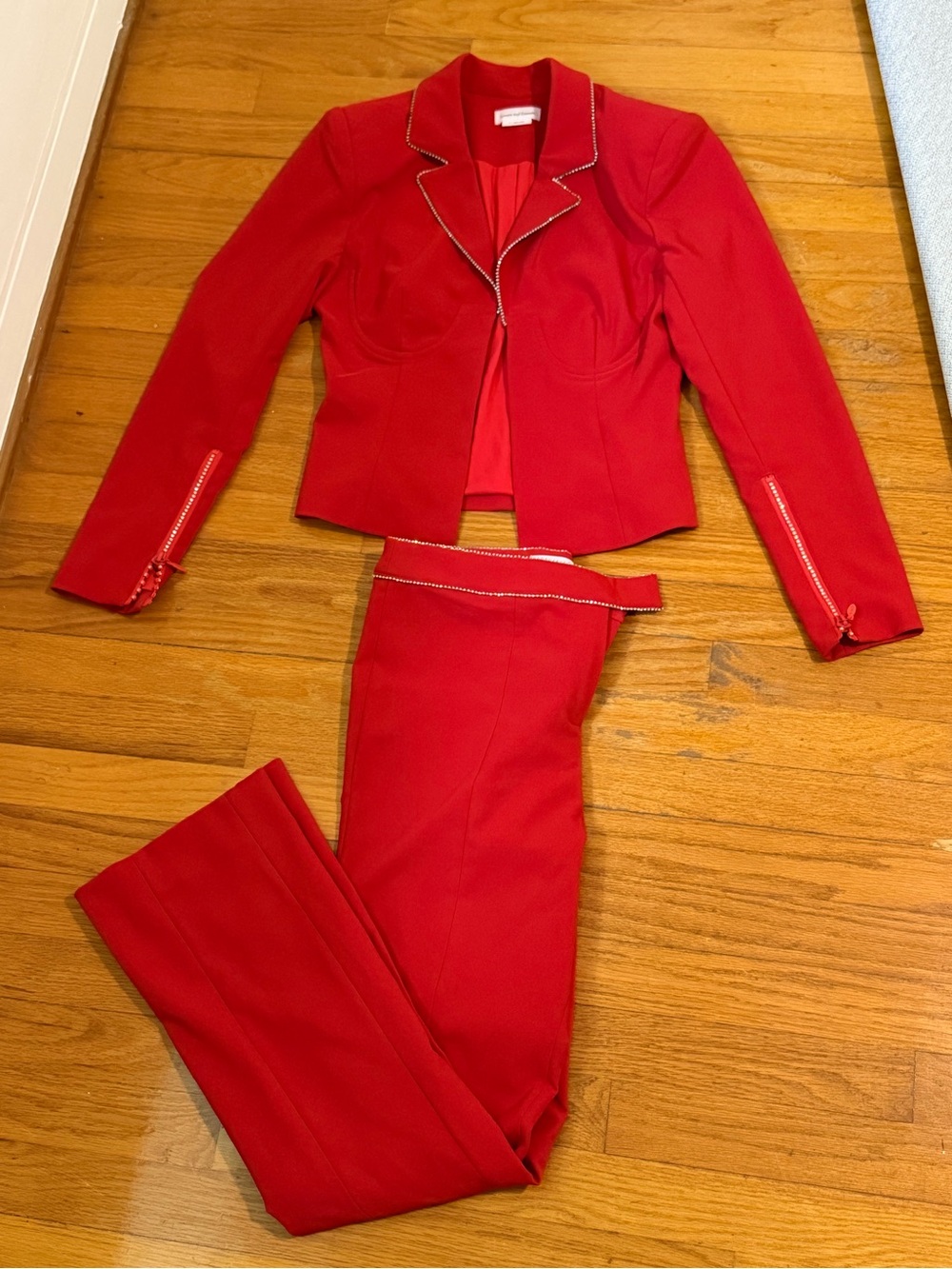 Red lovers and friends Catalina Blazer & Pants Set.